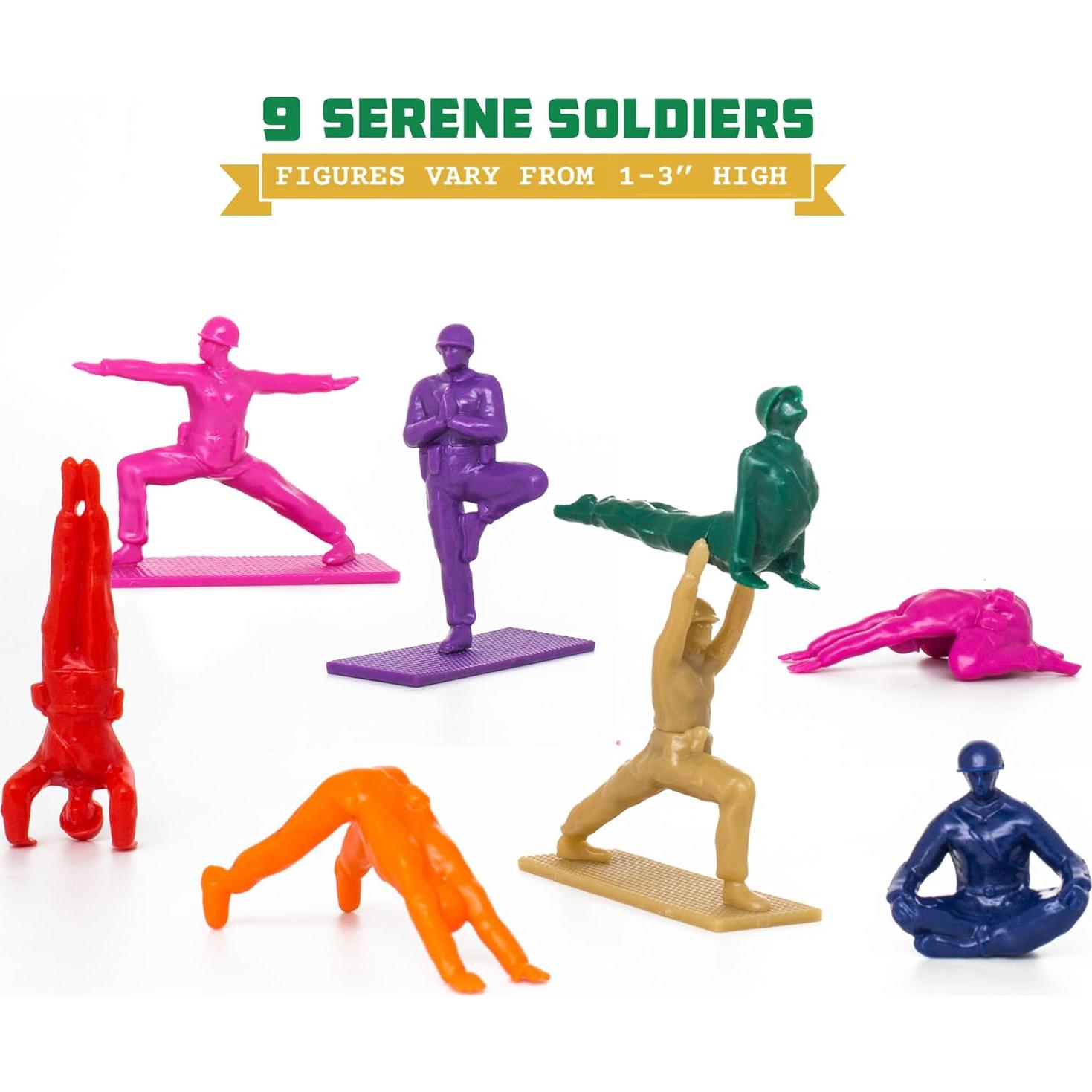 Set de 9 Soldados de Juguete Arcoíris Humango - Yoga