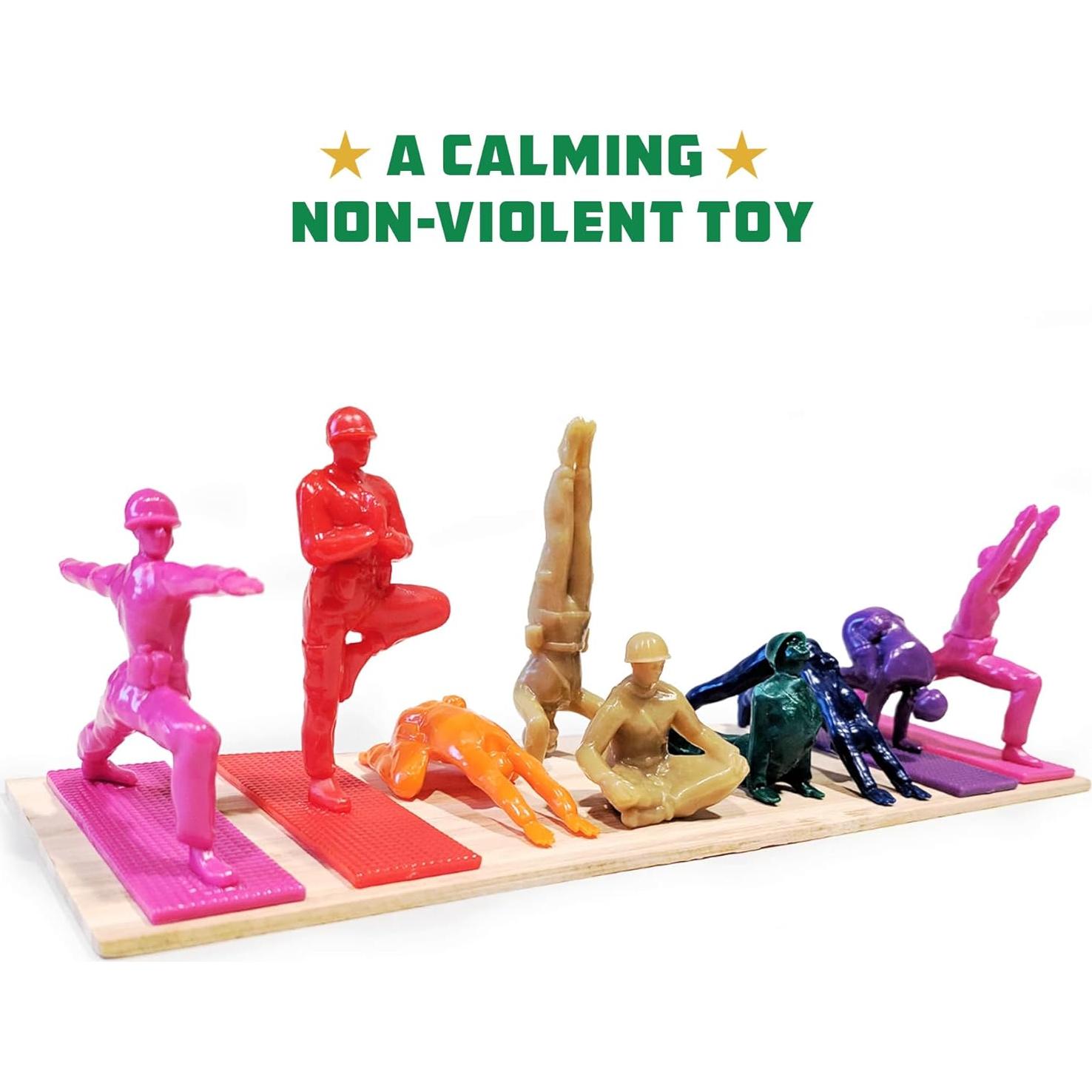 Set de 9 Soldados de Juguete Arcoíris Humango - Yoga
