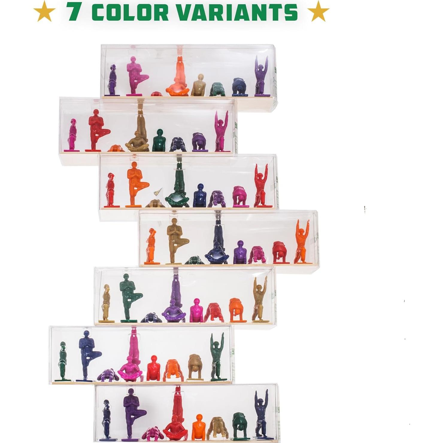 Set de 9 Soldados de Juguete Arcoíris Humango - Yoga