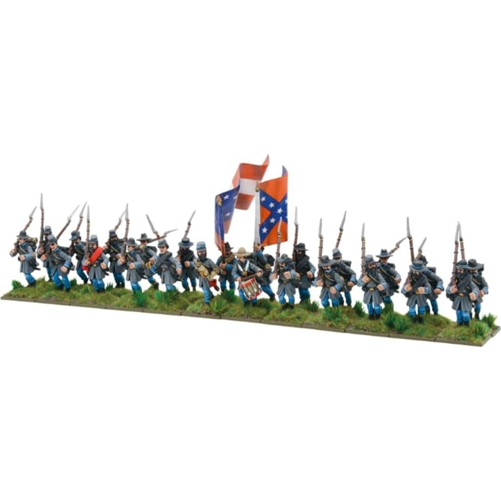 Figuras de Infantería Avanzando Warlord Games Guerra Civil Americana 24 Piezas