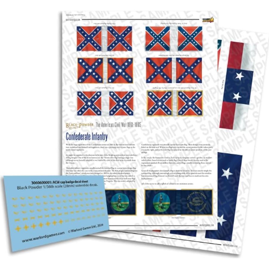 Figuras de Infantería Avanzando Warlord Games Guerra Civil Americana 24 Piezas