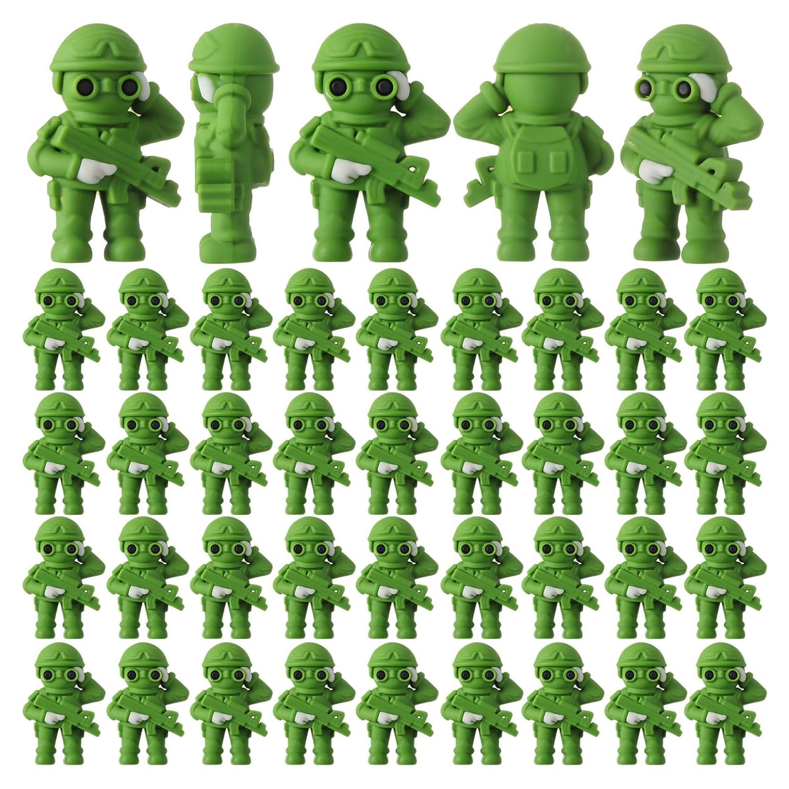 Figuras de Acción Soldados de Juguete Weysat 50 Pcs Verde