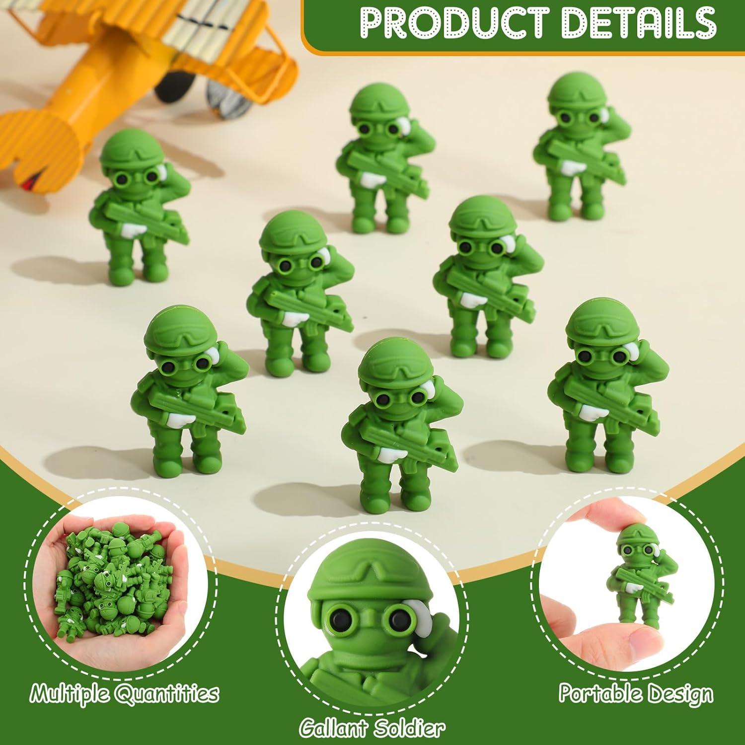 Figuras de Acción Soldados de Juguete Weysat 50 Pcs Verde