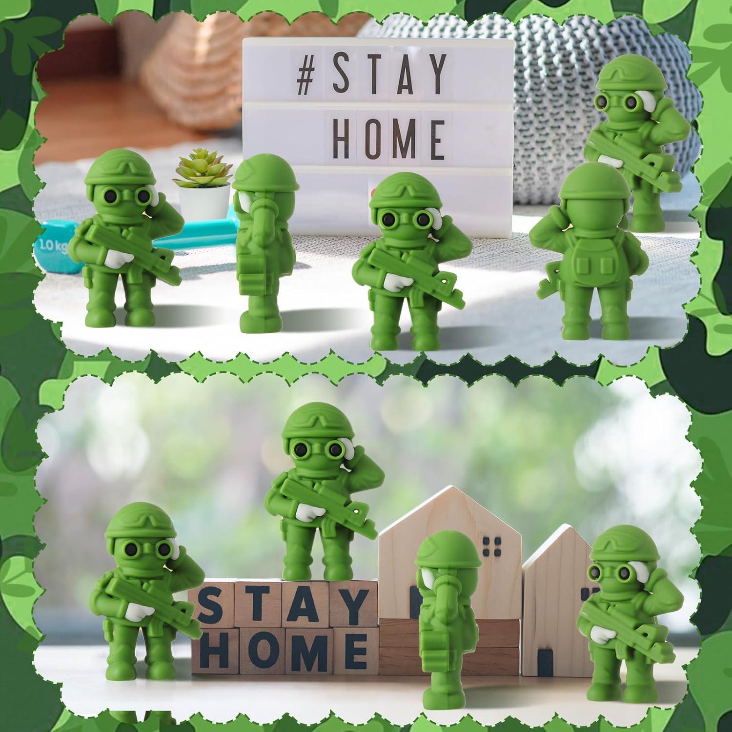 Figuras de Acción Soldados de Juguete Weysat 50 Pcs Verde