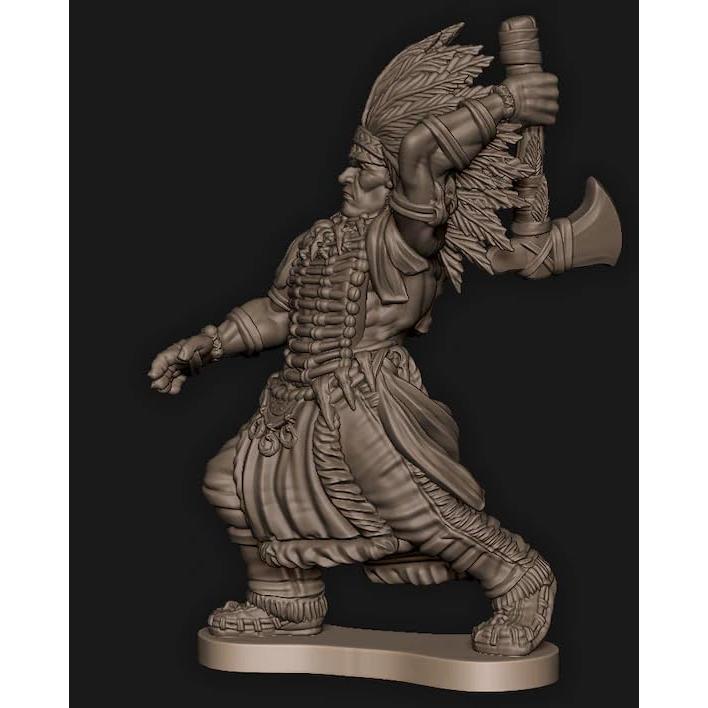 Miniaturas Cheyenne Soldados Perro con Garrotes Set 5 Figuras