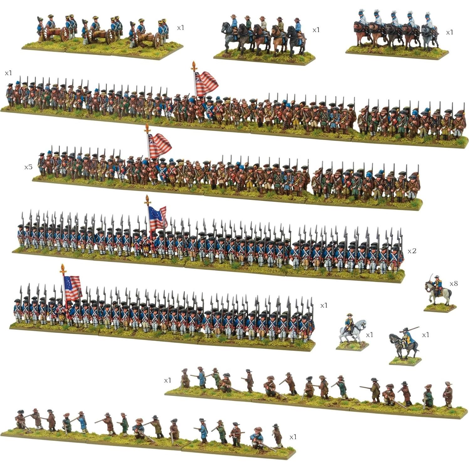 Miniaturas de Guerra de Independencia Warlord 2097 Figuras 28mm