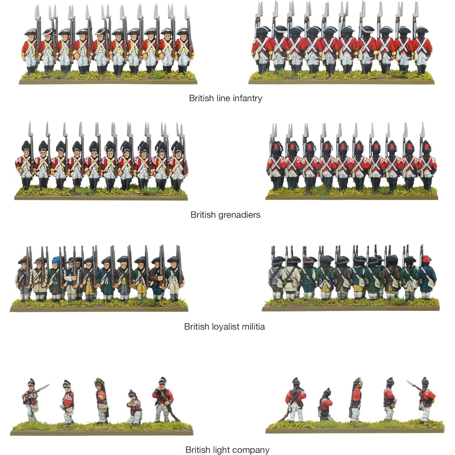 Miniaturas de Guerra de Independencia Warlord 2097 Figuras 28mm