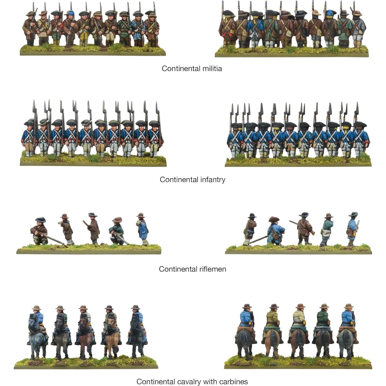 Miniaturas de Guerra de Independencia Warlord 2097 Figuras 28mm