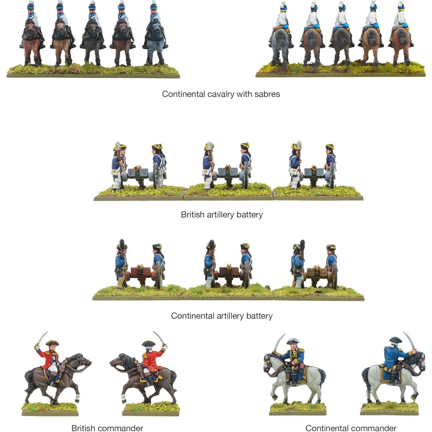 Miniaturas de Guerra de Independencia Warlord 2097 Figuras 28mm