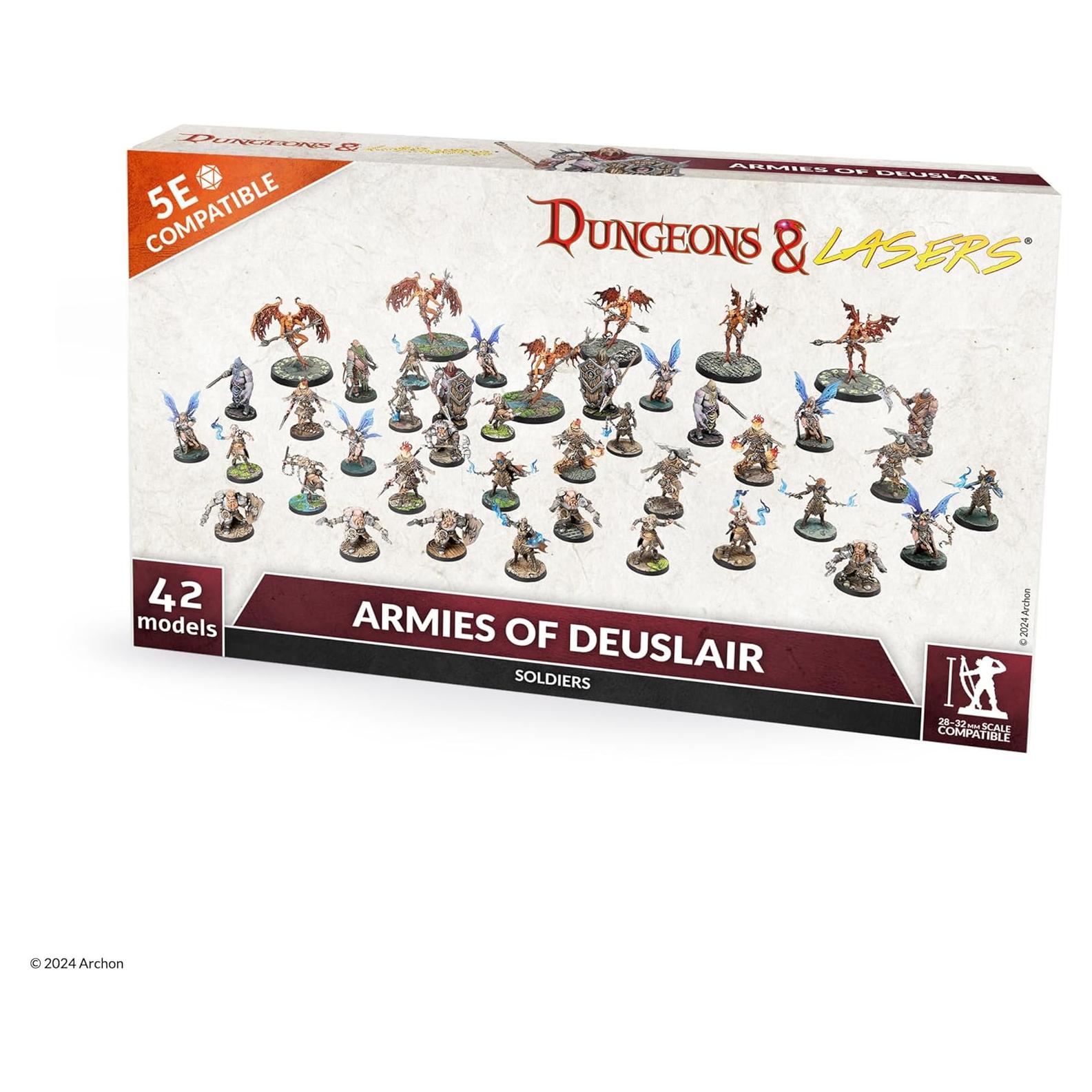 Conjunto de Miniaturas Dungeons & Lasers Archon 42 Modelos 28mm