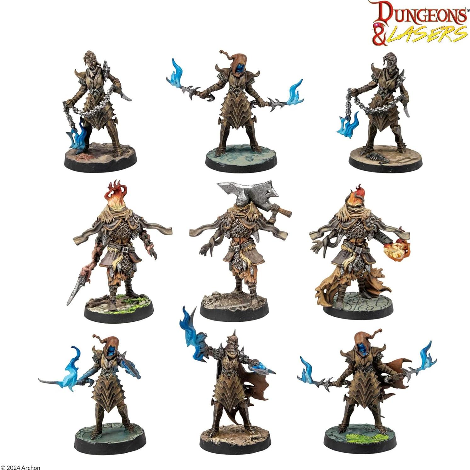 Conjunto de Miniaturas Dungeons & Lasers Archon 42 Modelos 28mm