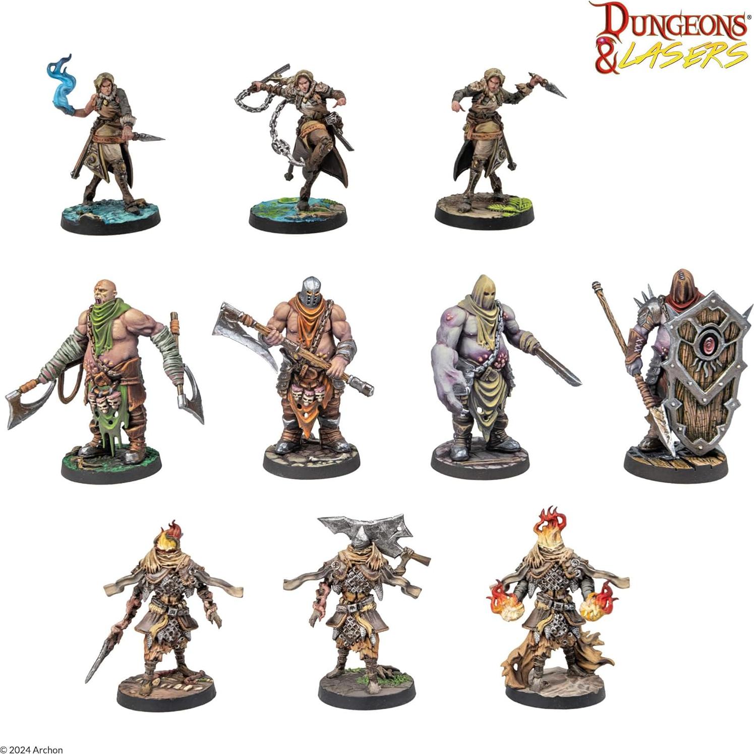 Conjunto de Miniaturas Dungeons & Lasers Archon 42 Modelos 28mm