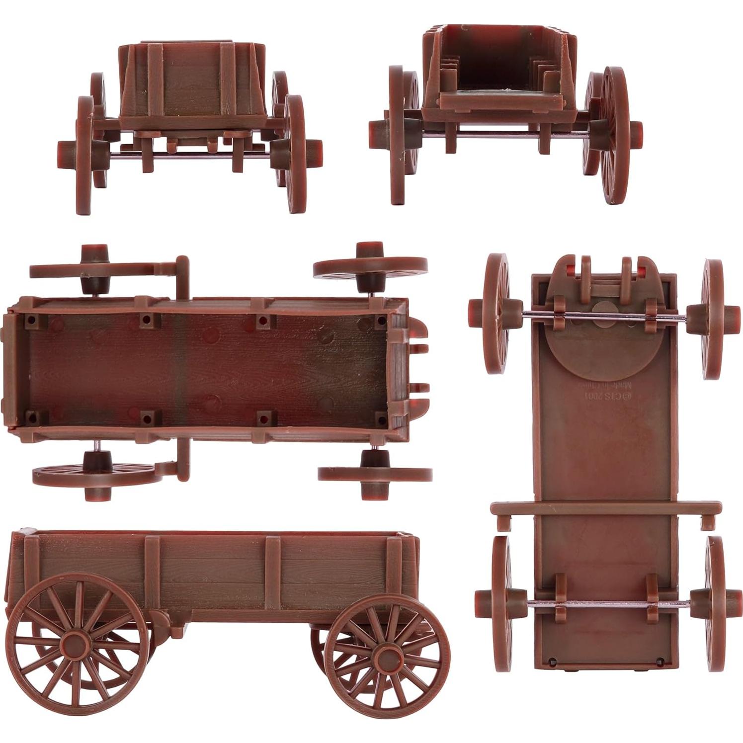 Carrozas Cubiertas Pioneras BMC Toys - Set 24 Piezas