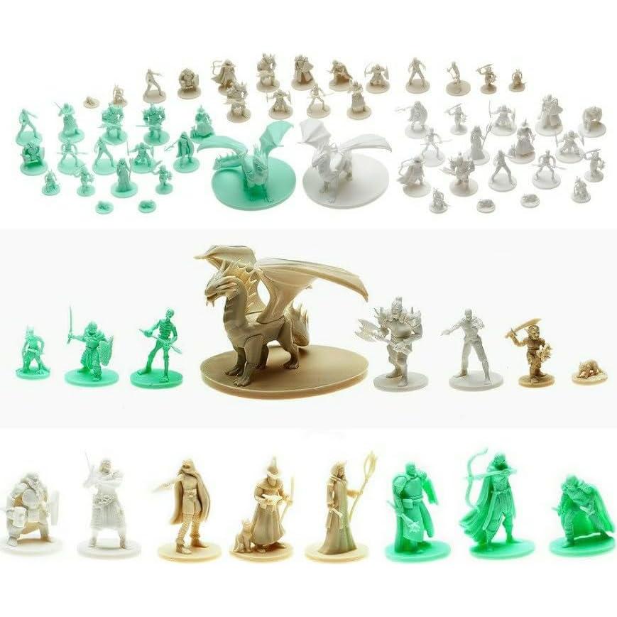 Conjunto de Mini Figuras de Héroes y Monstruos D&D - 93 Pcs