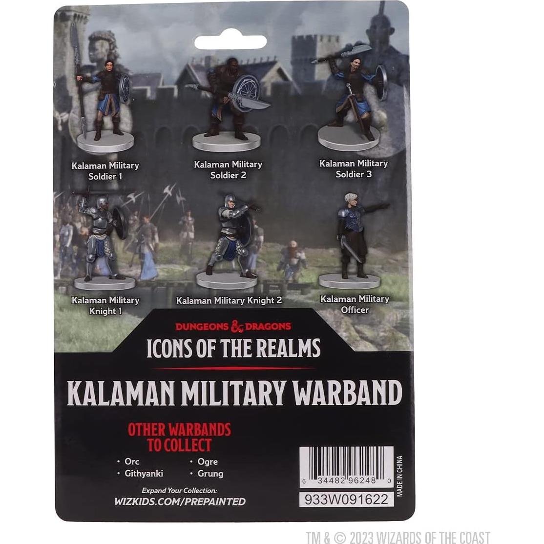 Miniaturas de Fantasía WizKids D&D Banda Militar de Kalaman