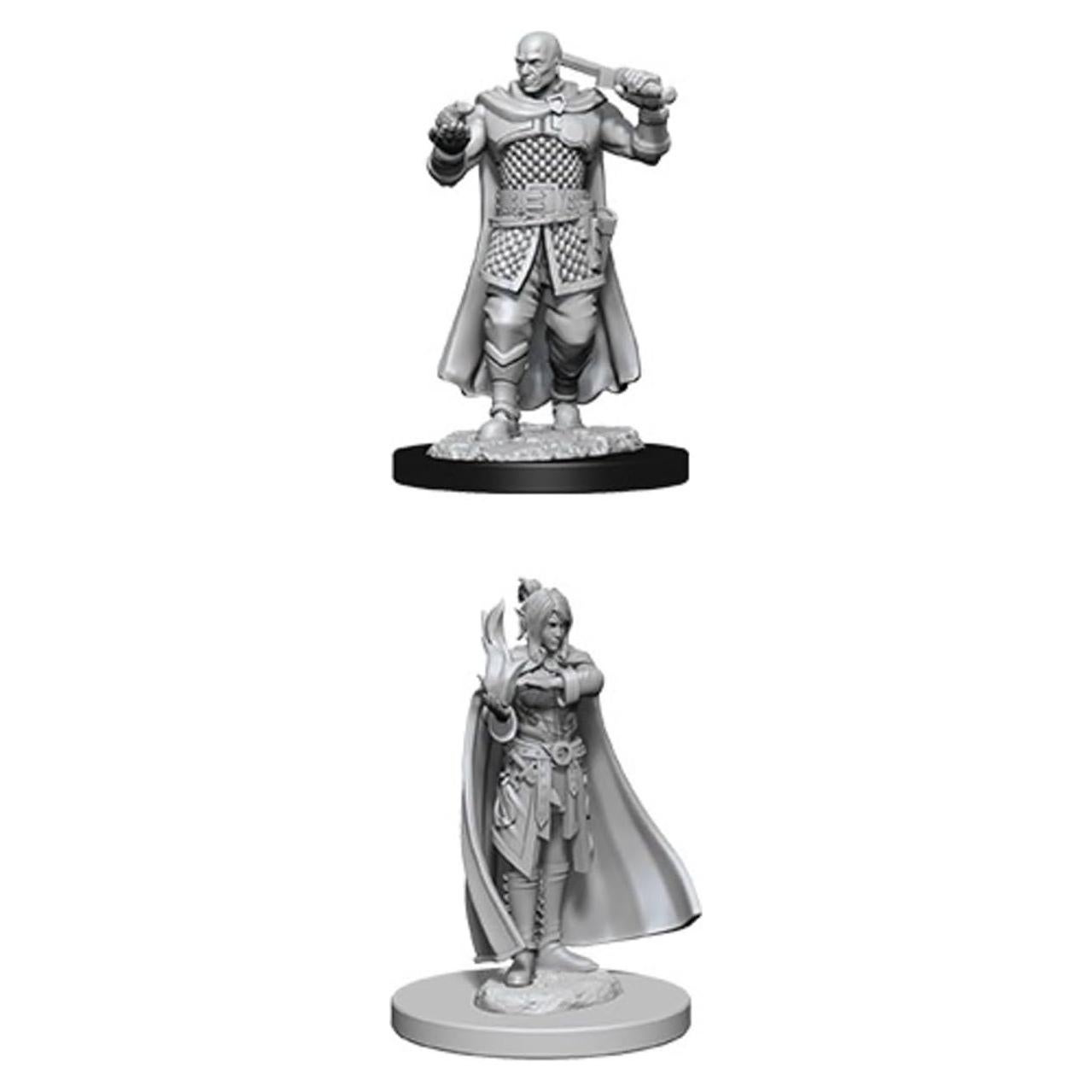 Miniaturas D&D Nolzur Ranger Humano y Hechicero Elfo 25.4cm