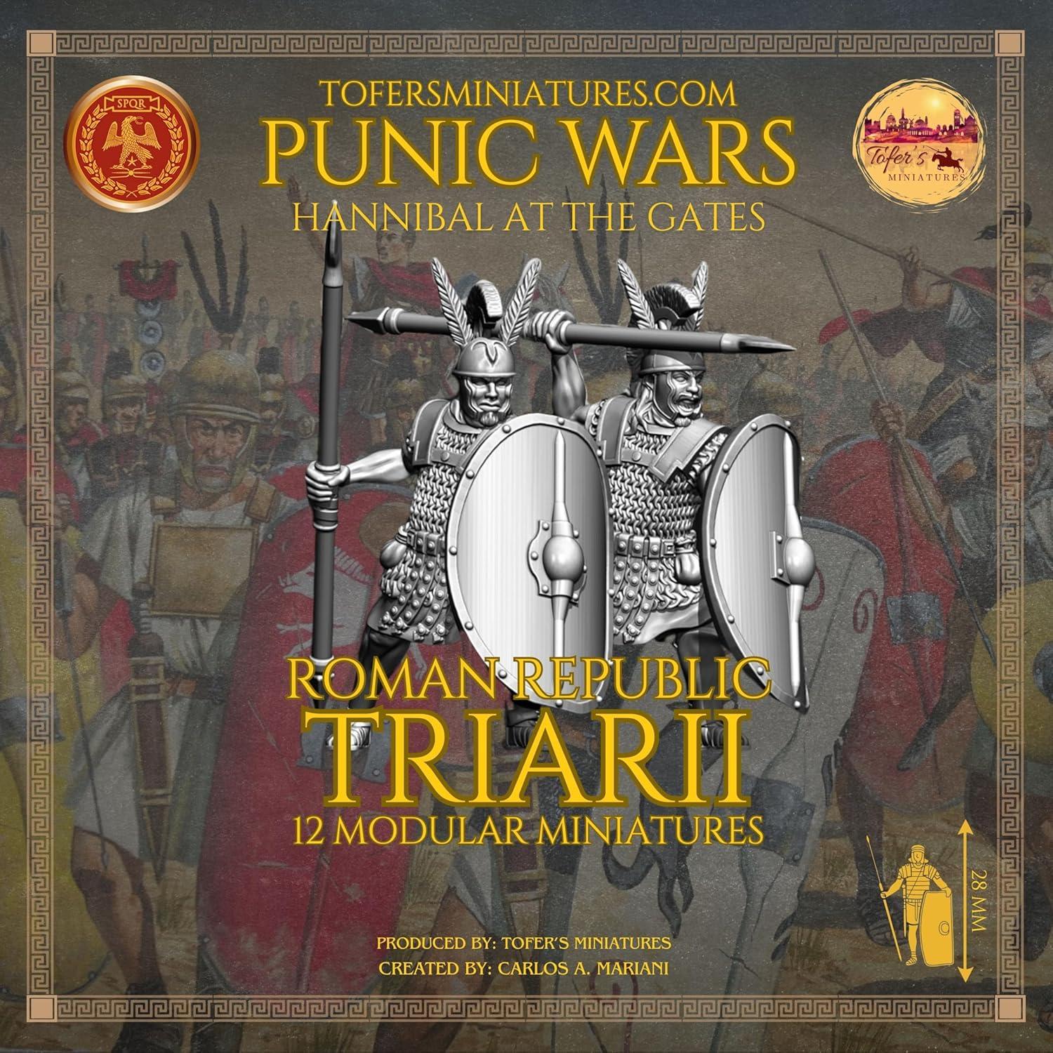 Miniaturas Triarii República Romana 28 mm - Tofer