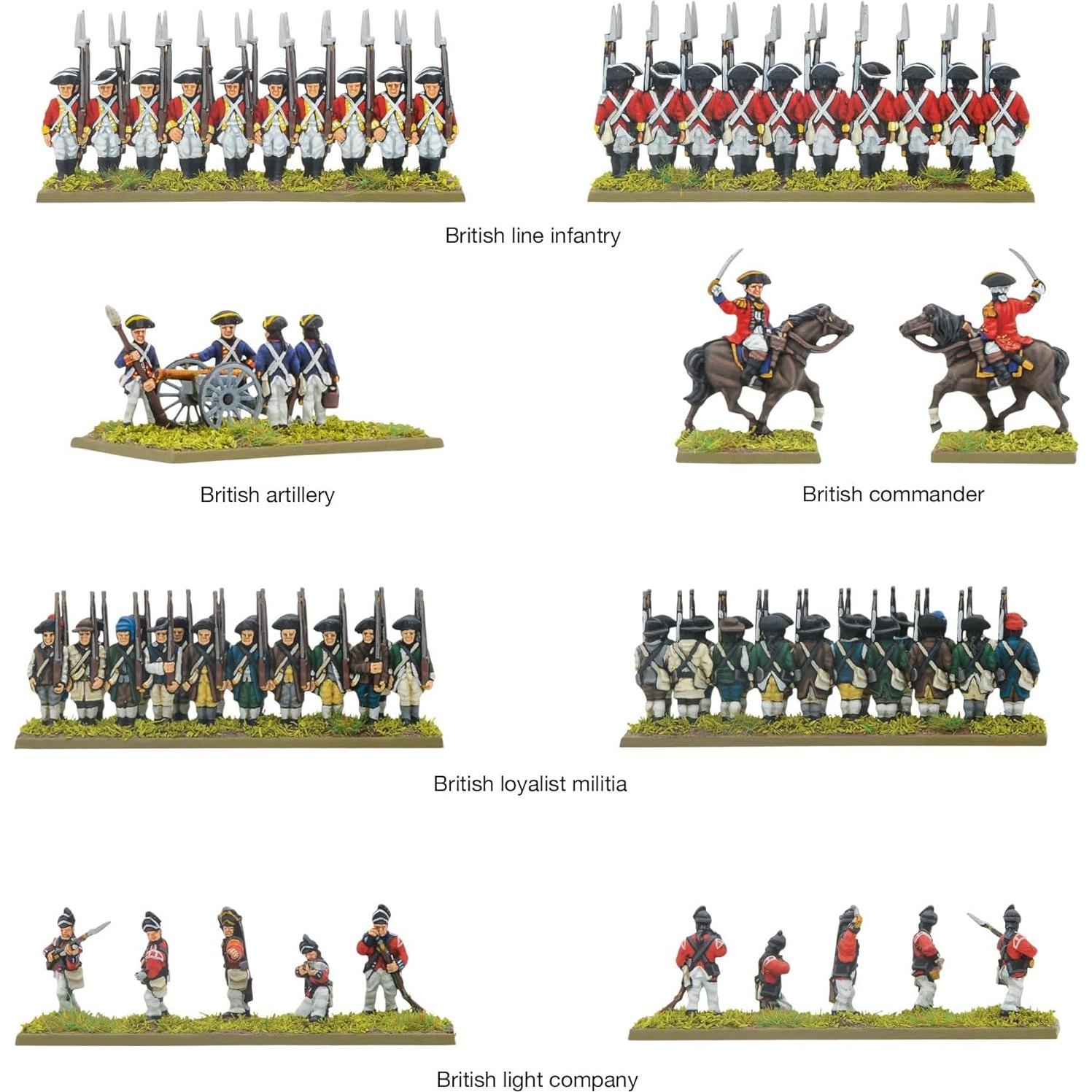 Kit de Miniaturas Británicas Warlord Games Black Powder 210 Piezas