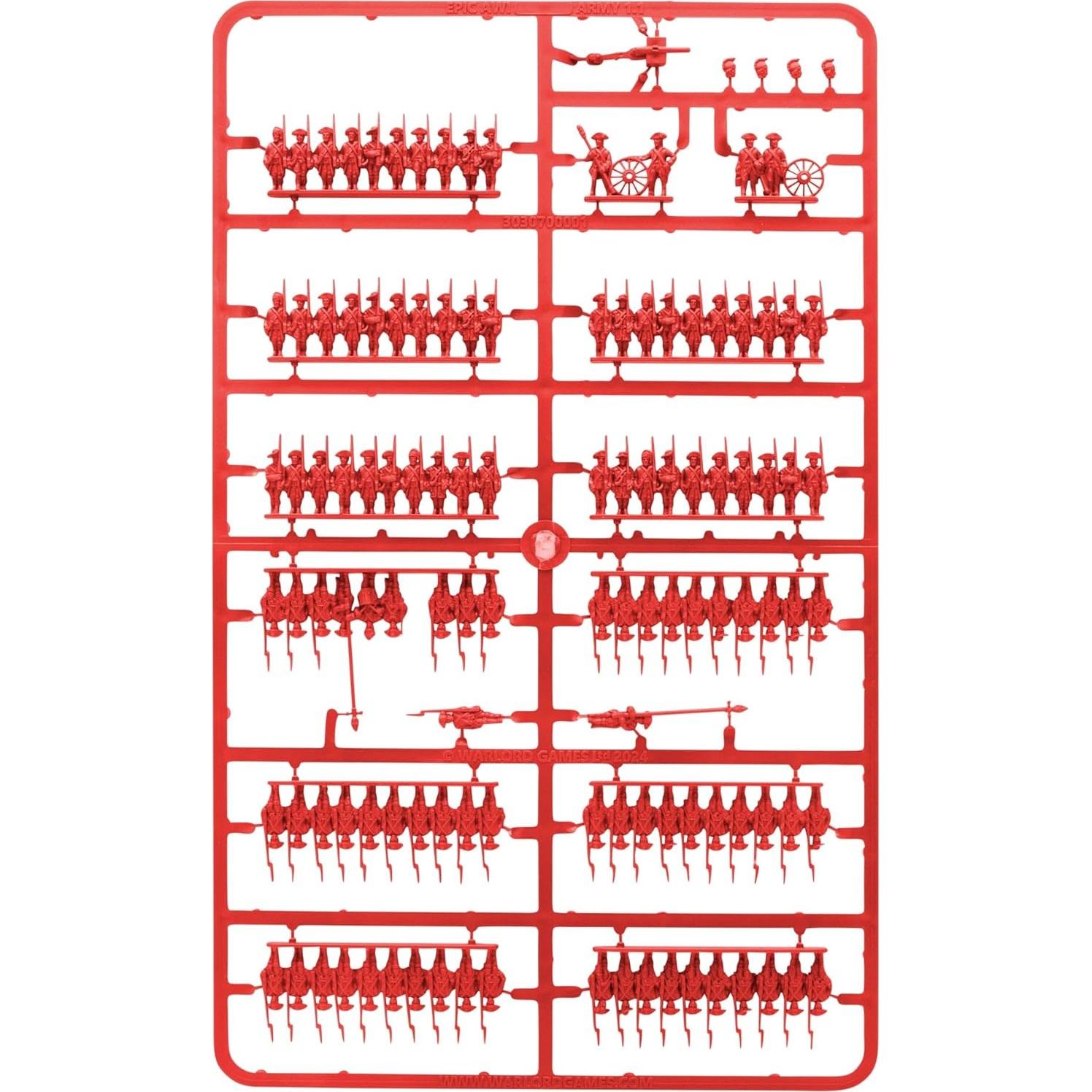 Kit de Miniaturas Británicas Warlord Games Black Powder 210 Piezas