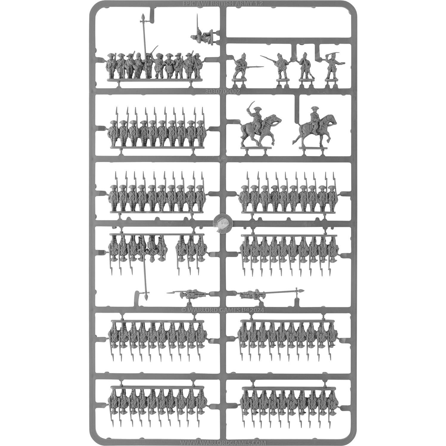 Kit de Miniaturas Británicas Warlord Games Black Powder 210 Piezas