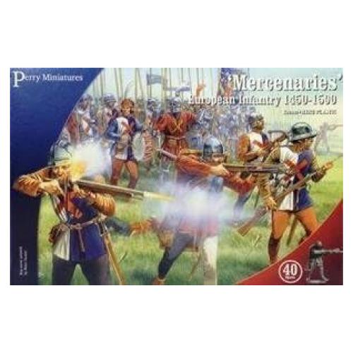 Miniaturas Perry 28mm Infantería Mercenaria Guerra de las Rosas