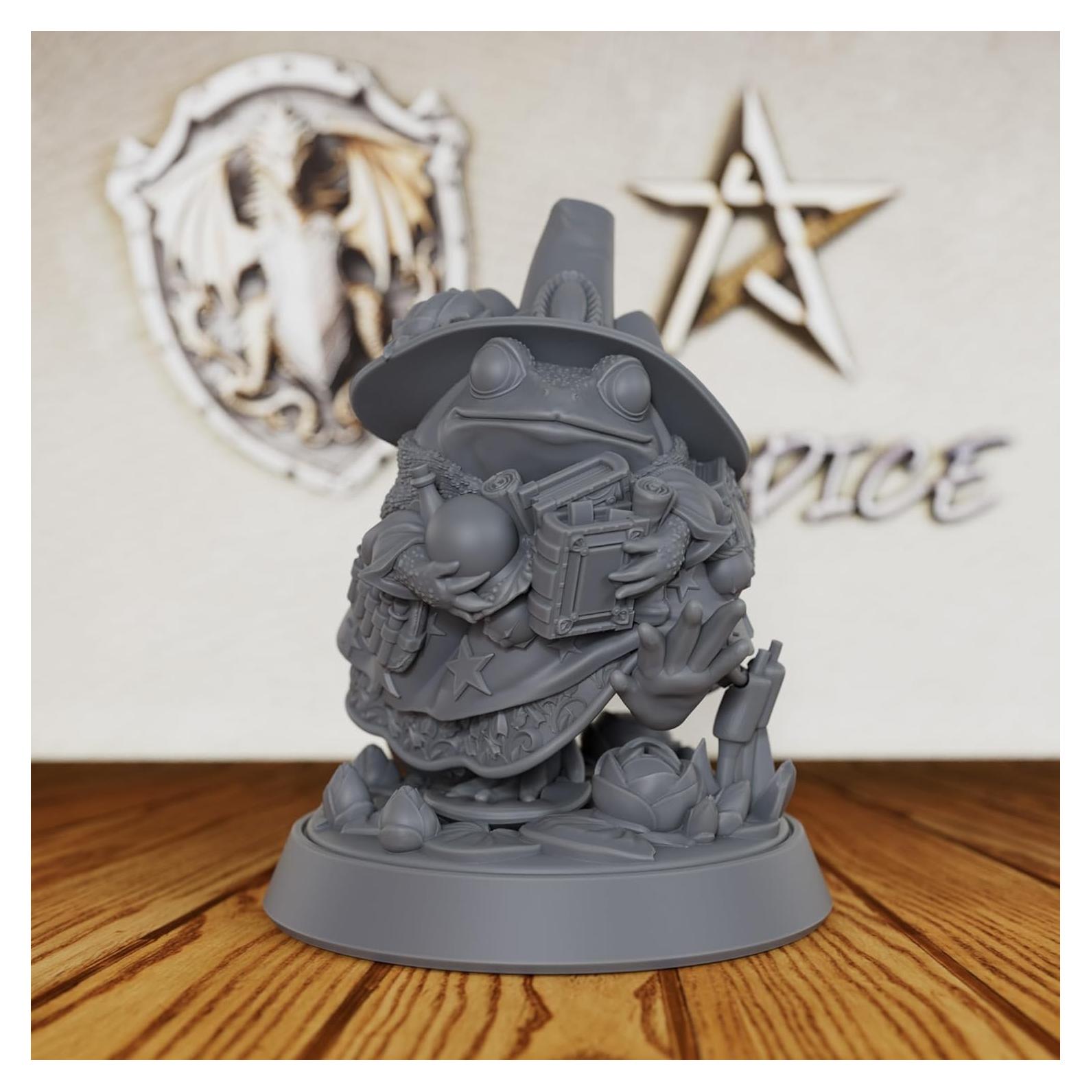 Miniatura Rana Hechicera 32mm AUSPDICE para D&D y RPG