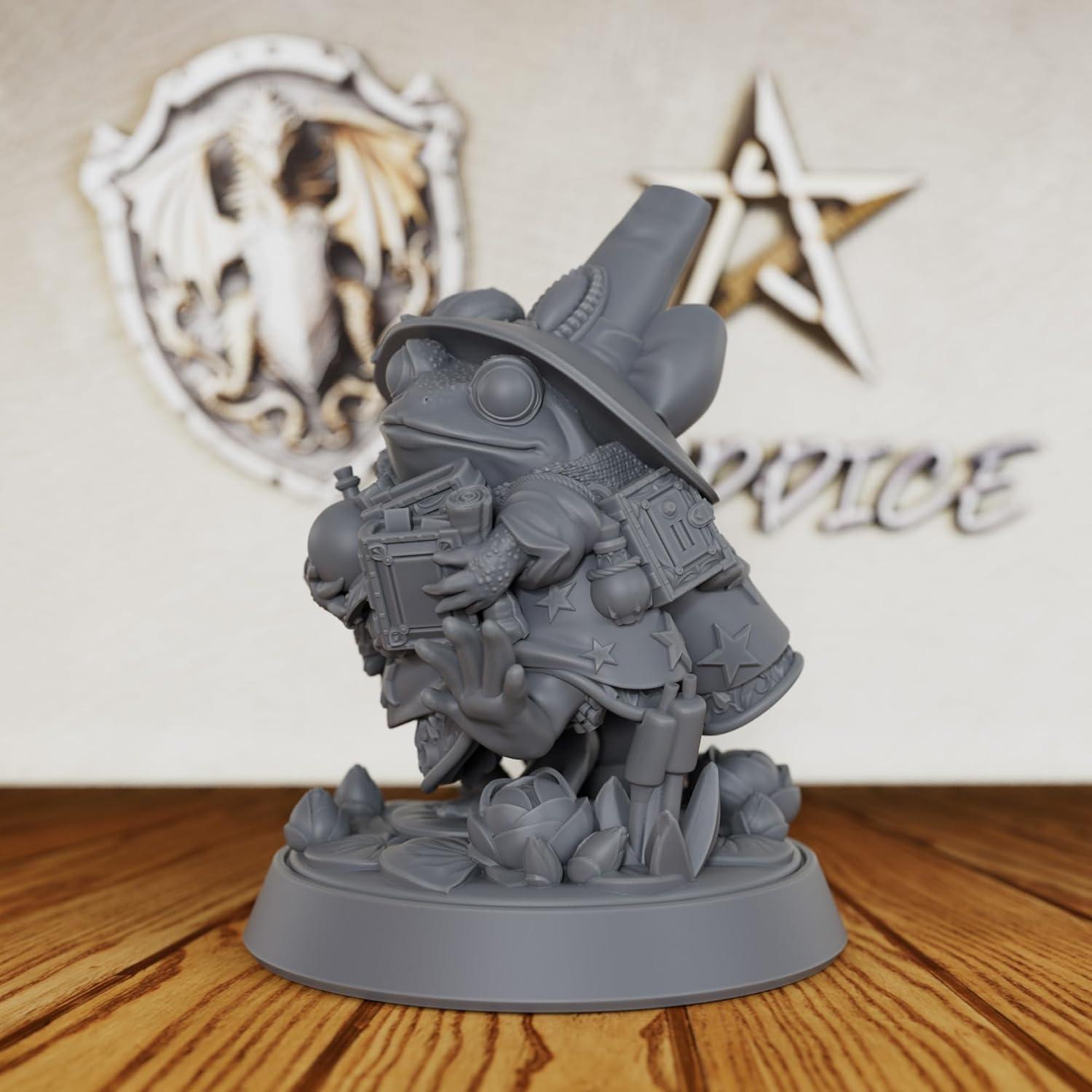 Miniatura Rana Hechicera 32mm AUSPDICE para D&D y RPG