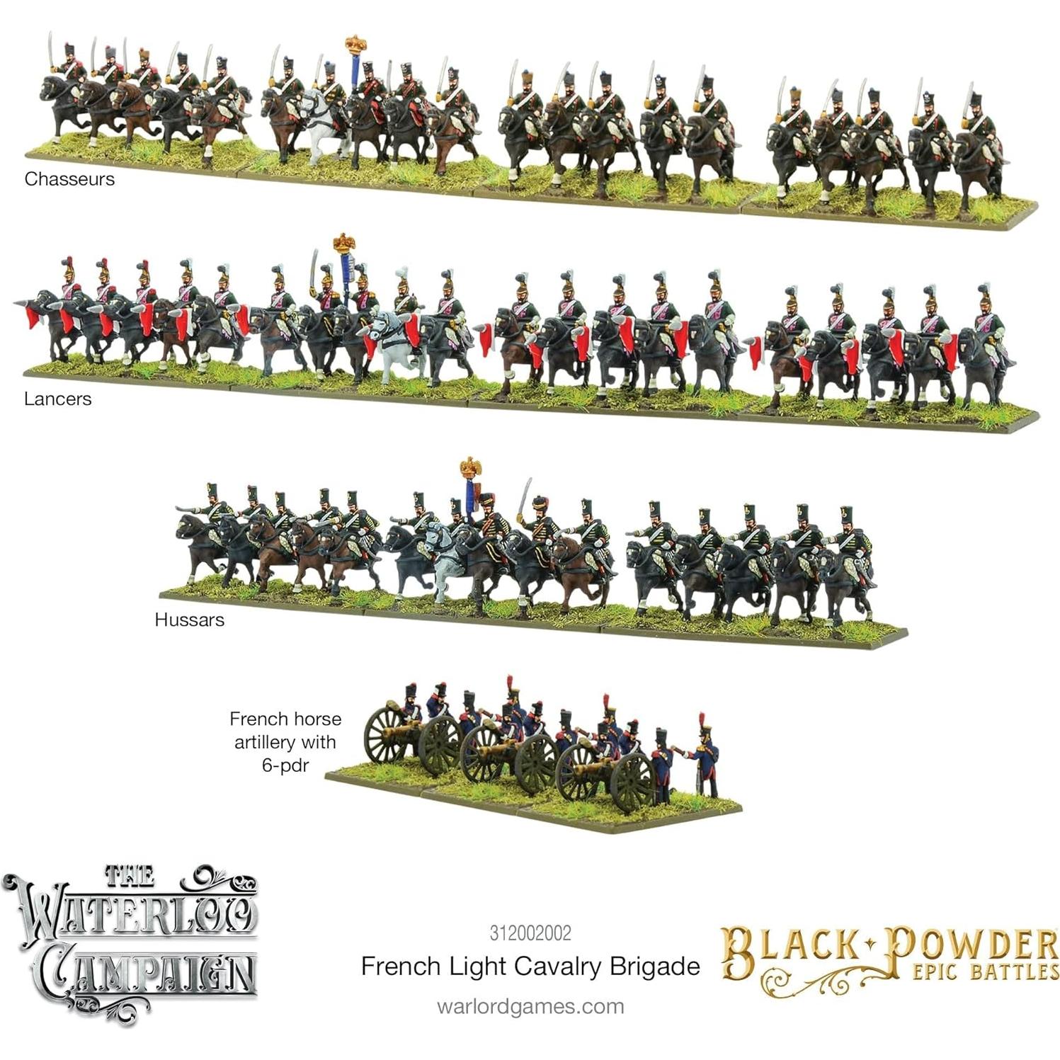 Miniaturas de Guerra Warlord Brigada Caballería Francesa 28mm