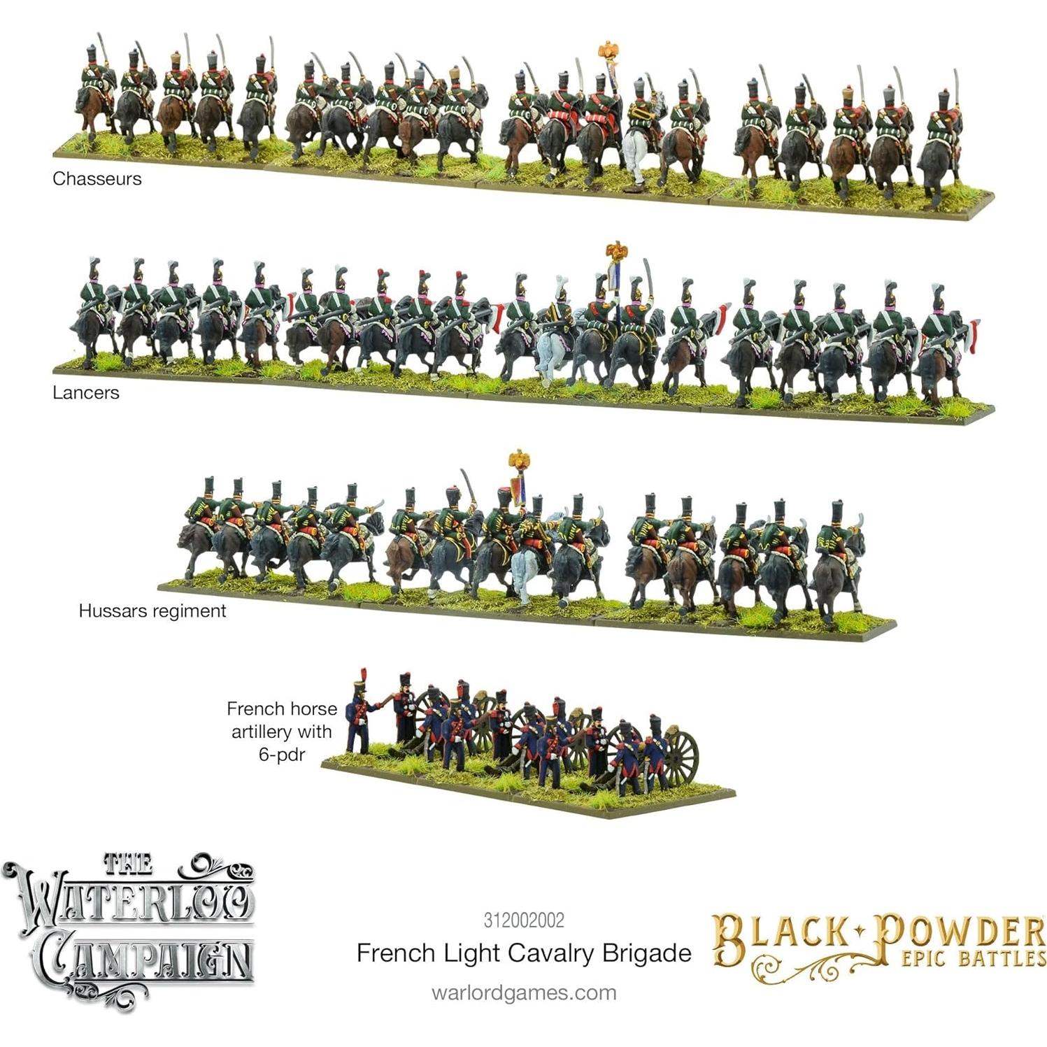Miniaturas de Guerra Warlord Brigada Caballería Francesa 28mm