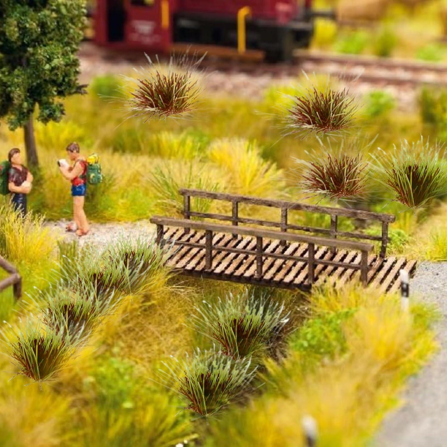 208PCS Hierba Artificial Meyeyaia para Paisajes Miniatura