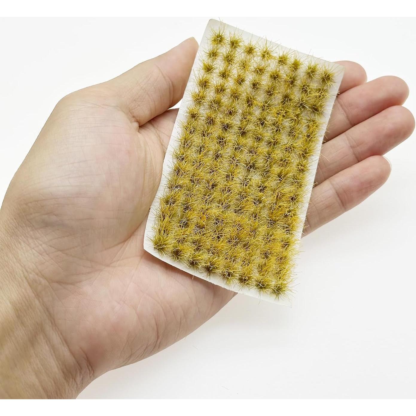 Woohome 120 Tufts de Hierba Estática Amarilla para Paisaje Miniatura