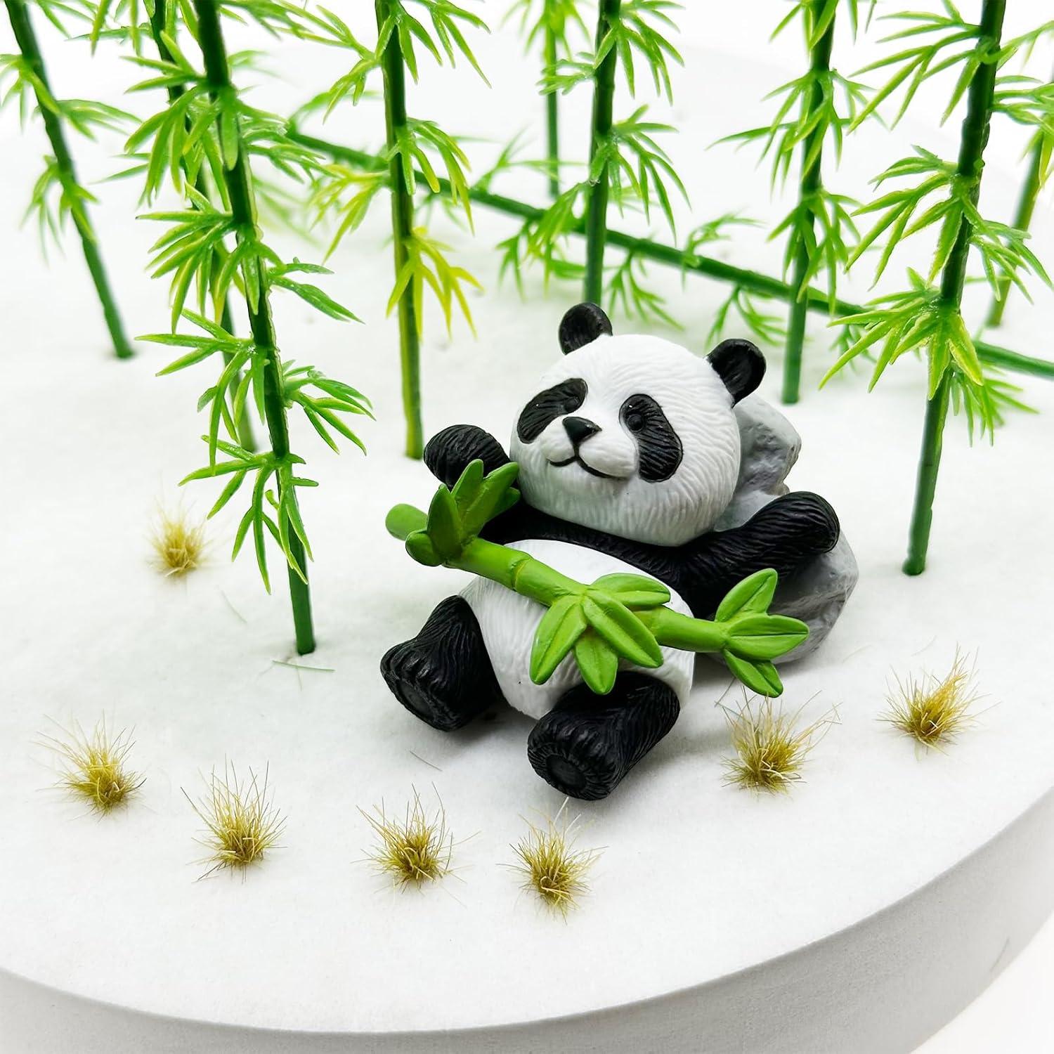 Woohome 120 Tufts de Hierba Estática Amarilla para Paisaje Miniatura