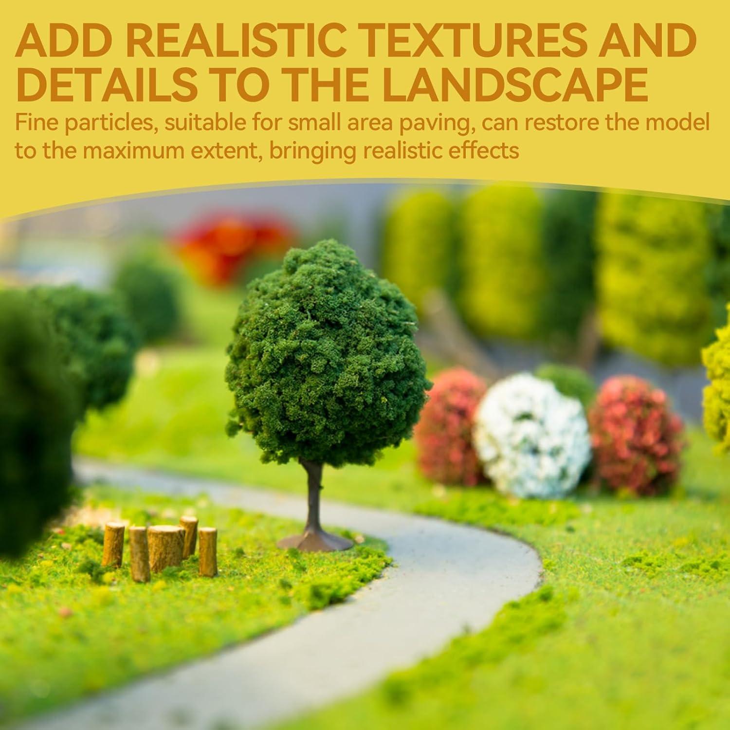 Kit de Paisaje en Miniatura JAOJAO - 100ml Pegamento + 120g Césped Estático