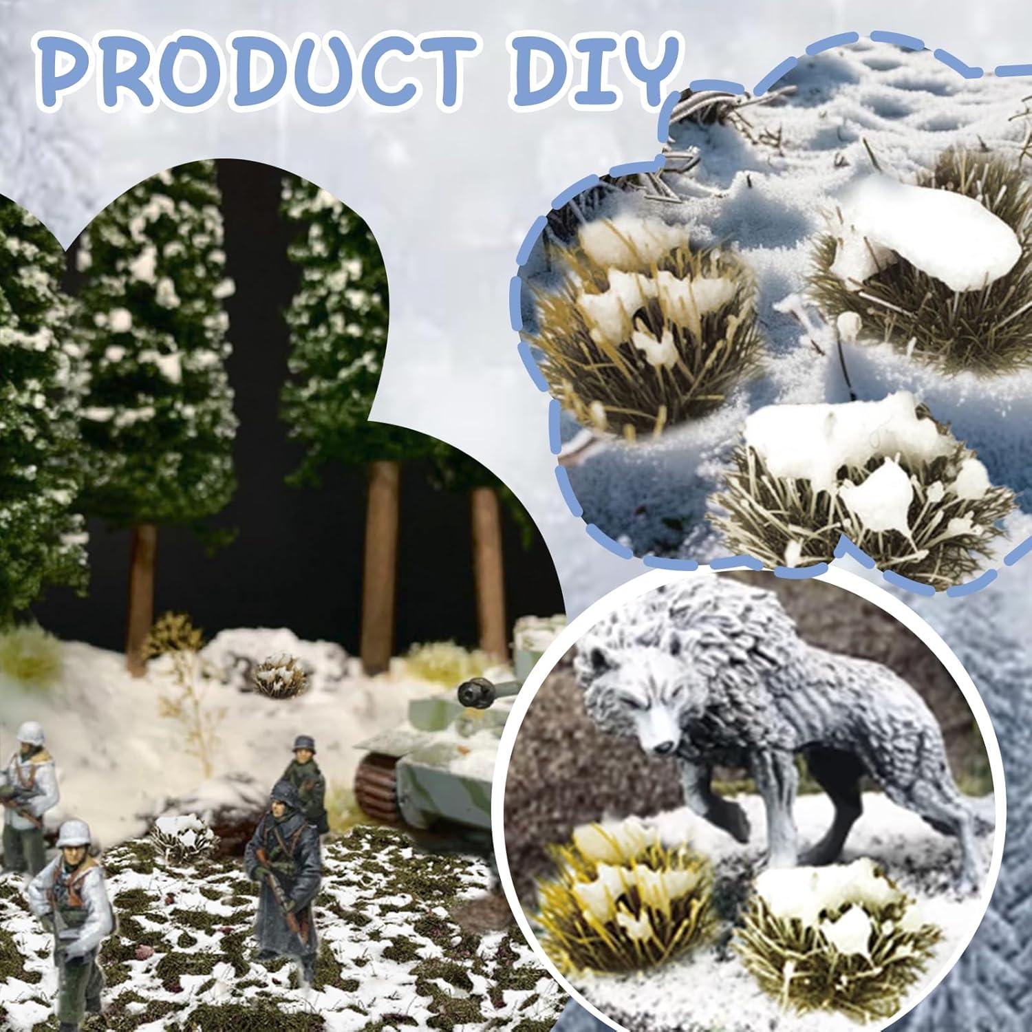 Hierba Estática Nevada Warmtree para Paisaje Miniatura 1 Caja