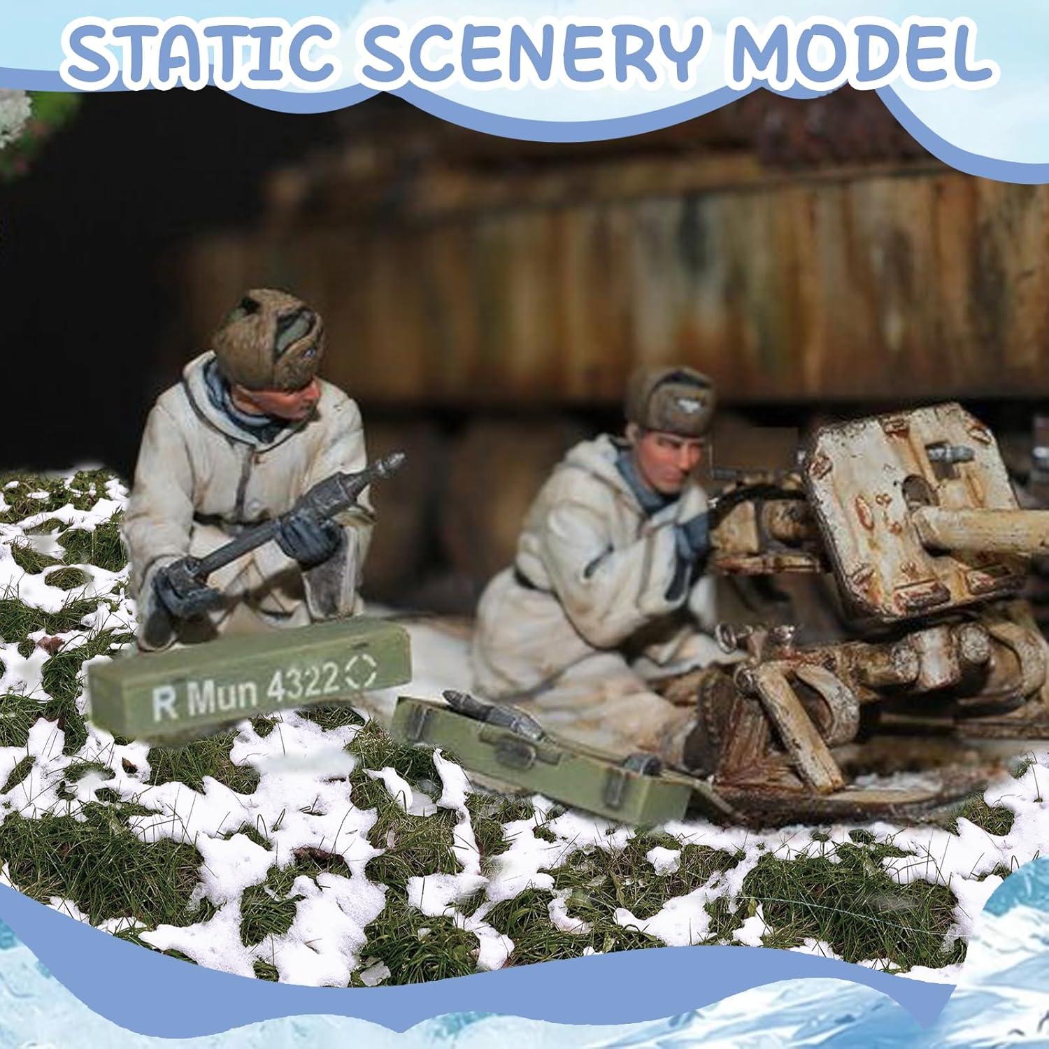 Hierba Estática Nevada Warmtree para Paisaje Miniatura 1 Caja