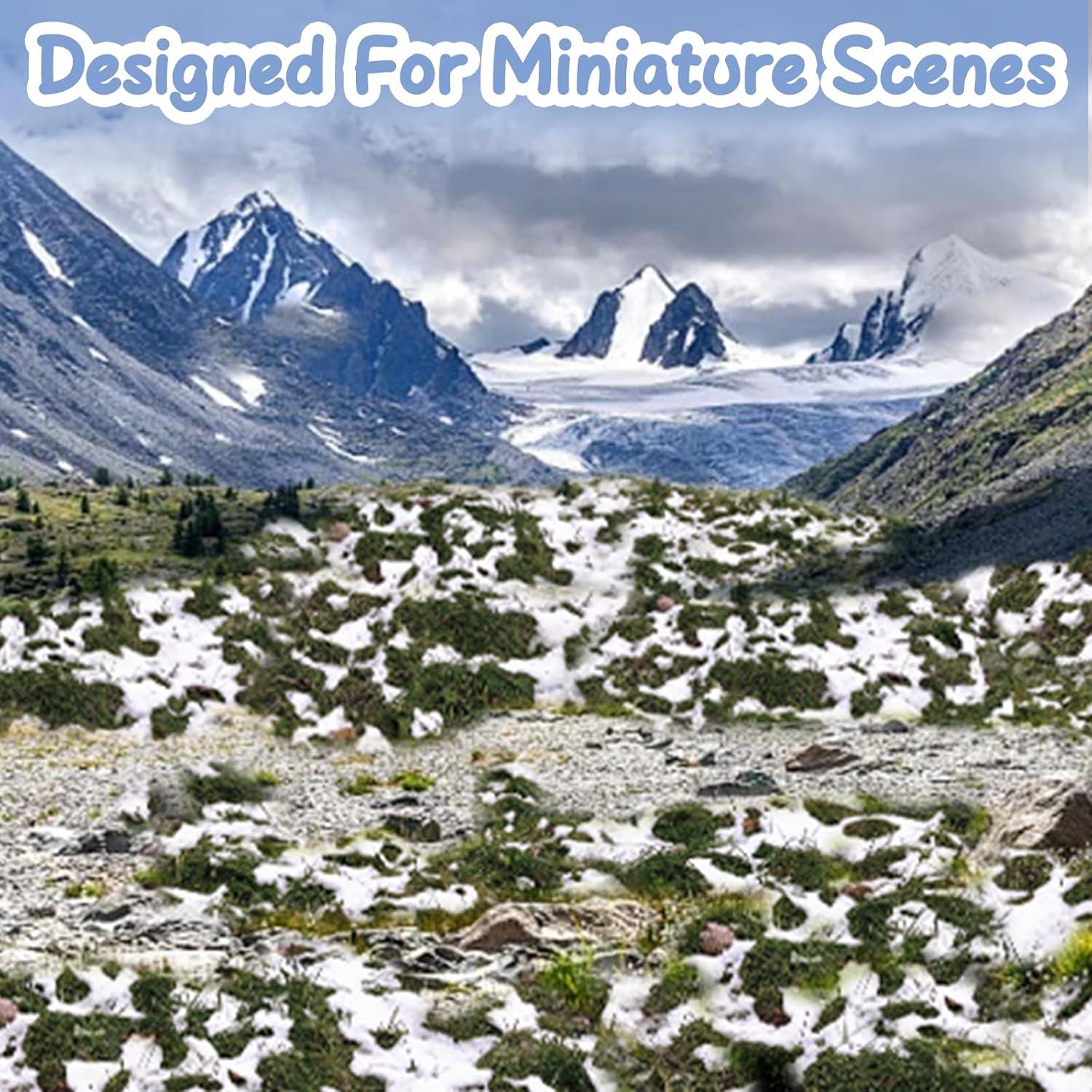 Hierba Estática Nevada Warmtree para Paisaje Miniatura 1 Caja