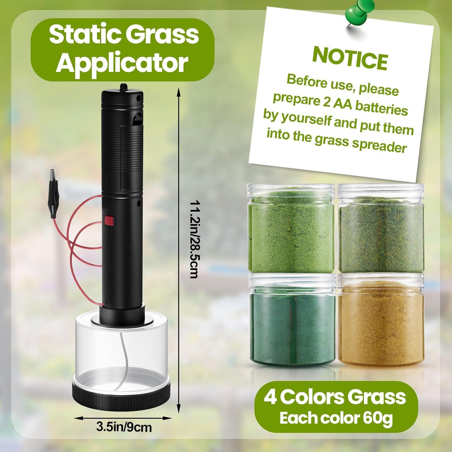 Kit Aplicador de Hierba Estática Tioncy con 4 Colores 60g