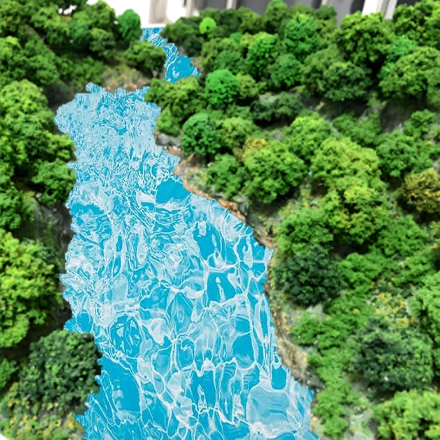 9 Hojas de Etiquetas de Olas de Agua Wmhanler 29.7x21 cm