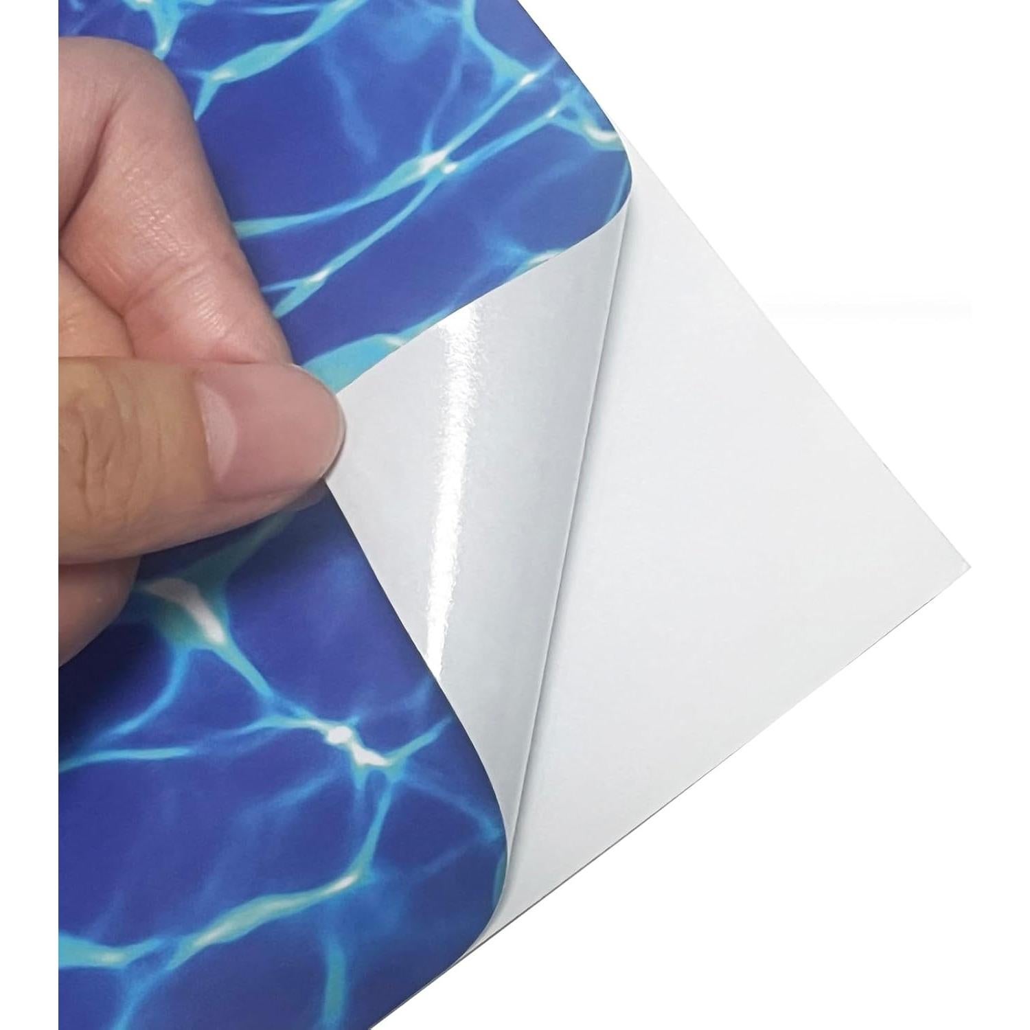 9 Hojas de Etiquetas de Olas de Agua Wmhanler 29.7x21 cm