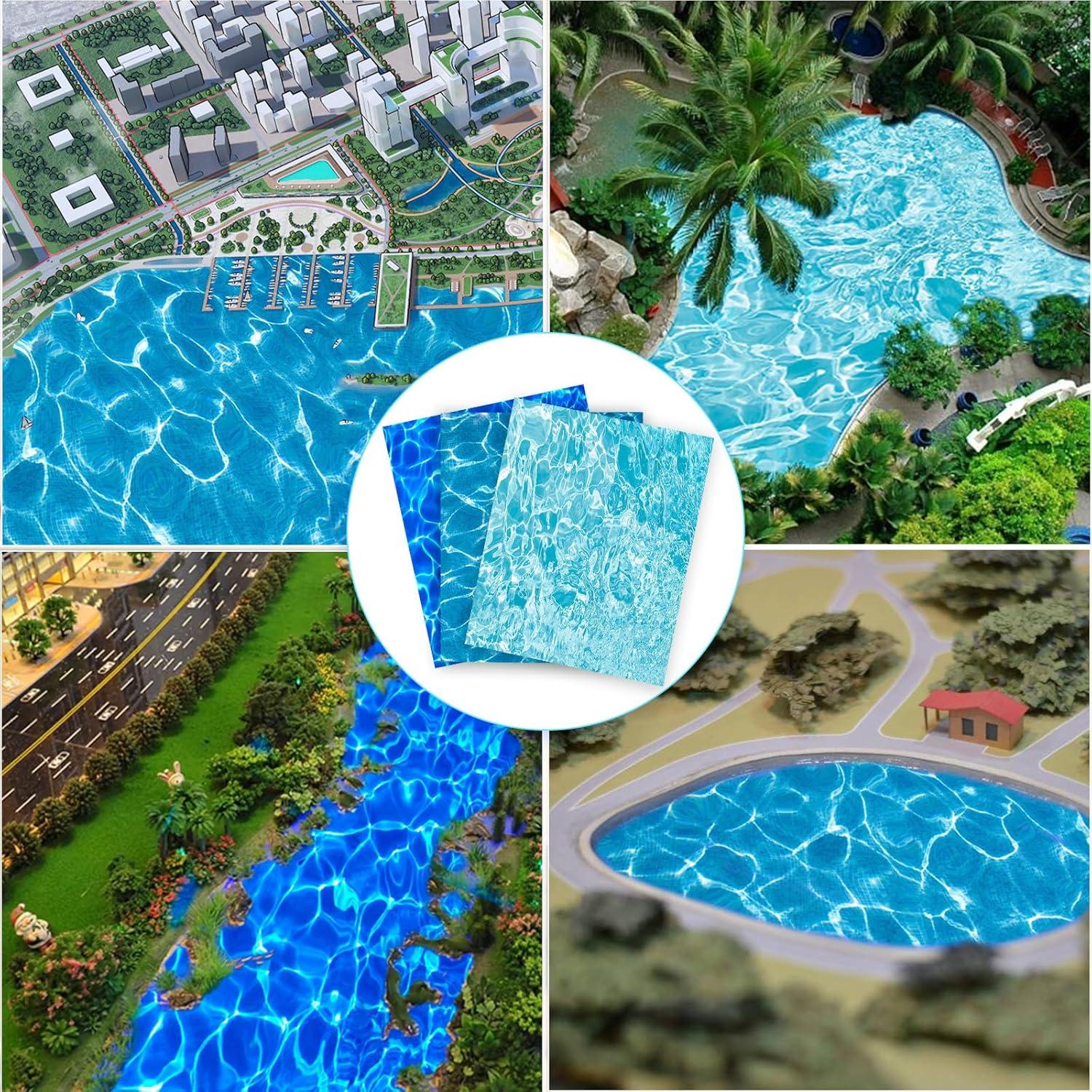 Calcomanías de Agua Ripple Warmtree 6 Pcs 29.5x21 cm