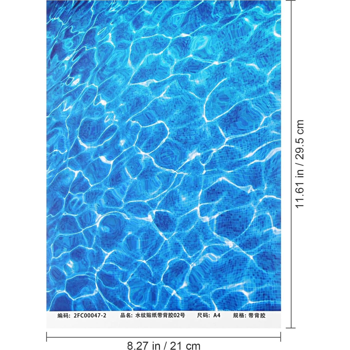 Pegatinas Decorativas de Agua Artificial Cabilock 5PCS 29.5x21cm