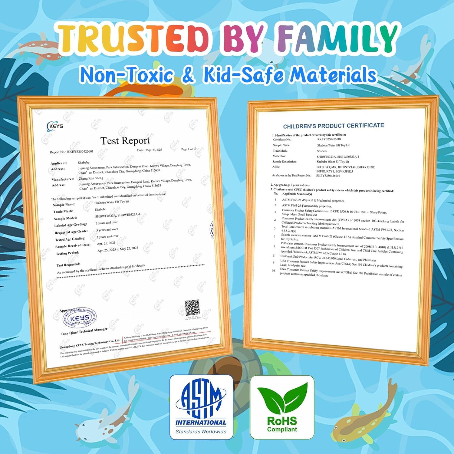 Kit de Juguete de Elfo de Agua Shabebe - 48 Piezas Creativas