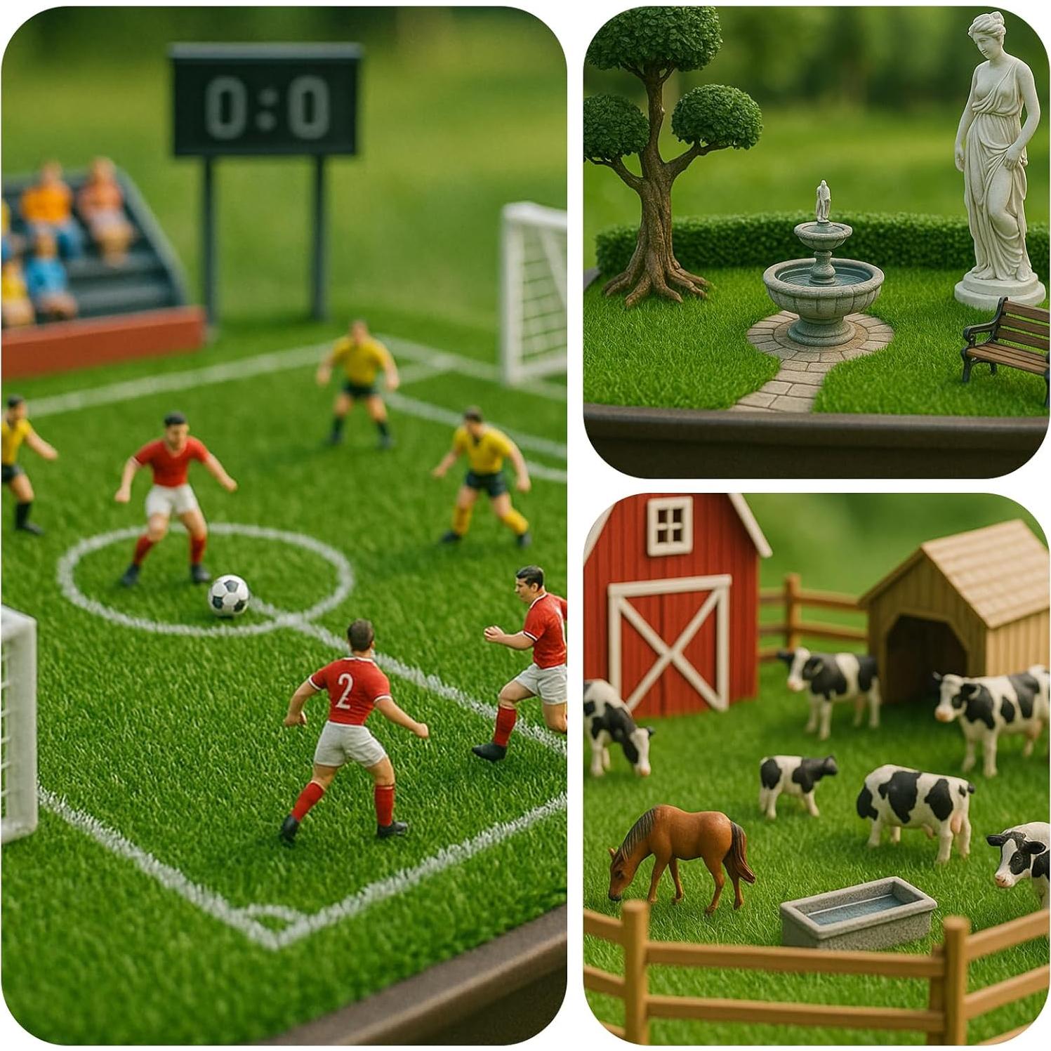 Césped Falso Decorativo Shindel 4 Paquetes 15.24x15.24 cm