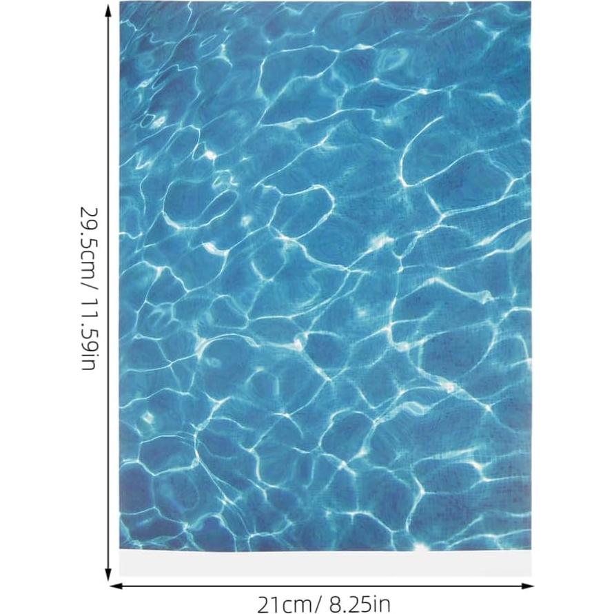 18 Hojas de Calcomanías de Agua en Olas VILLCASE 29.5x21cm
