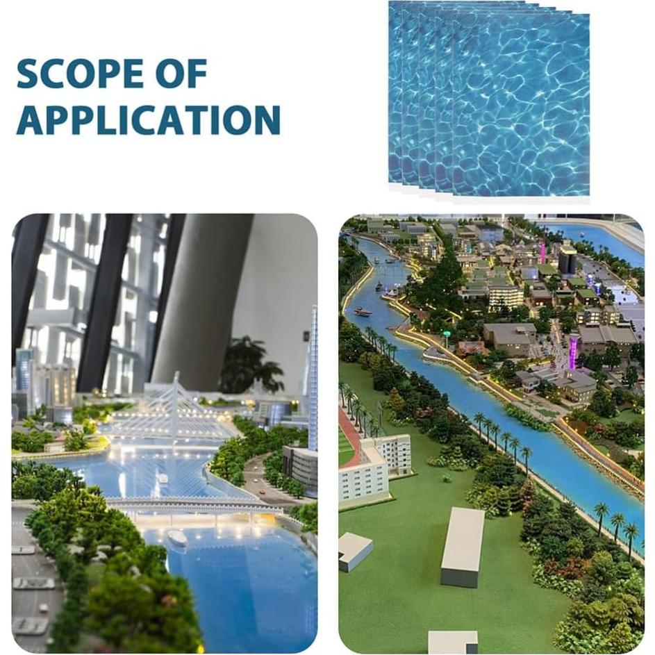 18 Hojas de Calcomanías de Agua en Olas VILLCASE 29.5x21cm