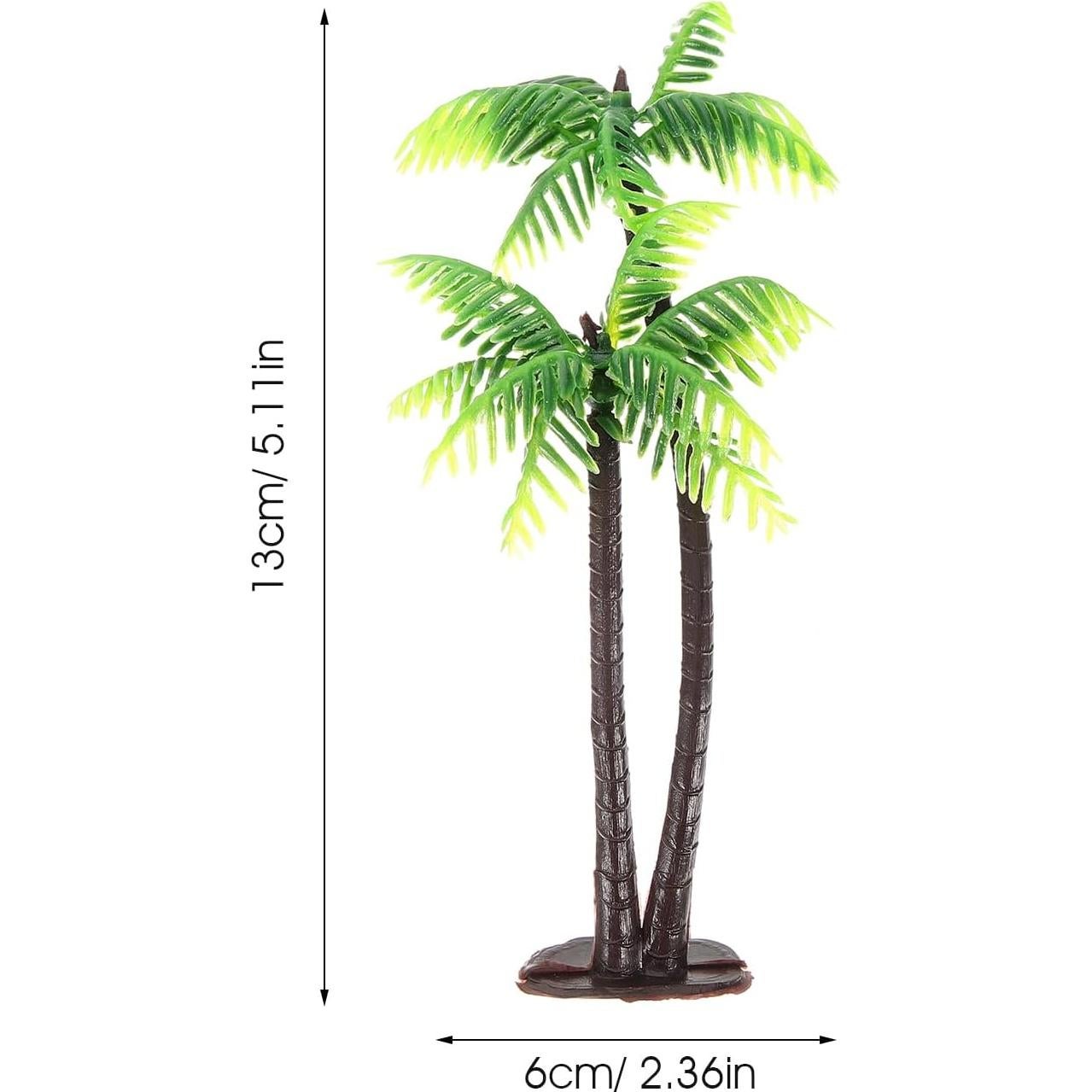 5 Mini Árboles de Palma Artificiales Abaodam 13CM Decoración