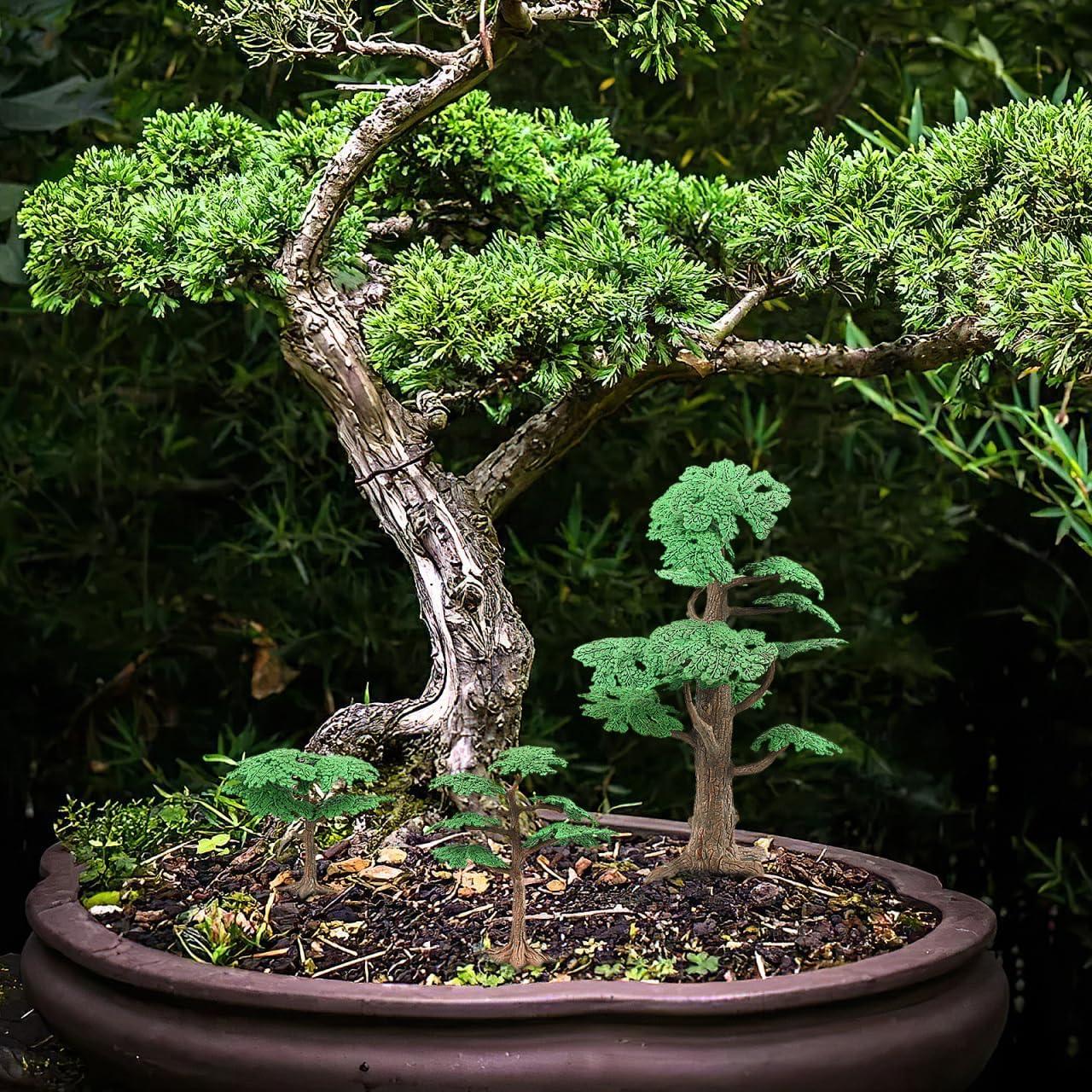 Adornos de Árboles de Ciprés Artificiales NUOBESTY 3 Pcs 24cm