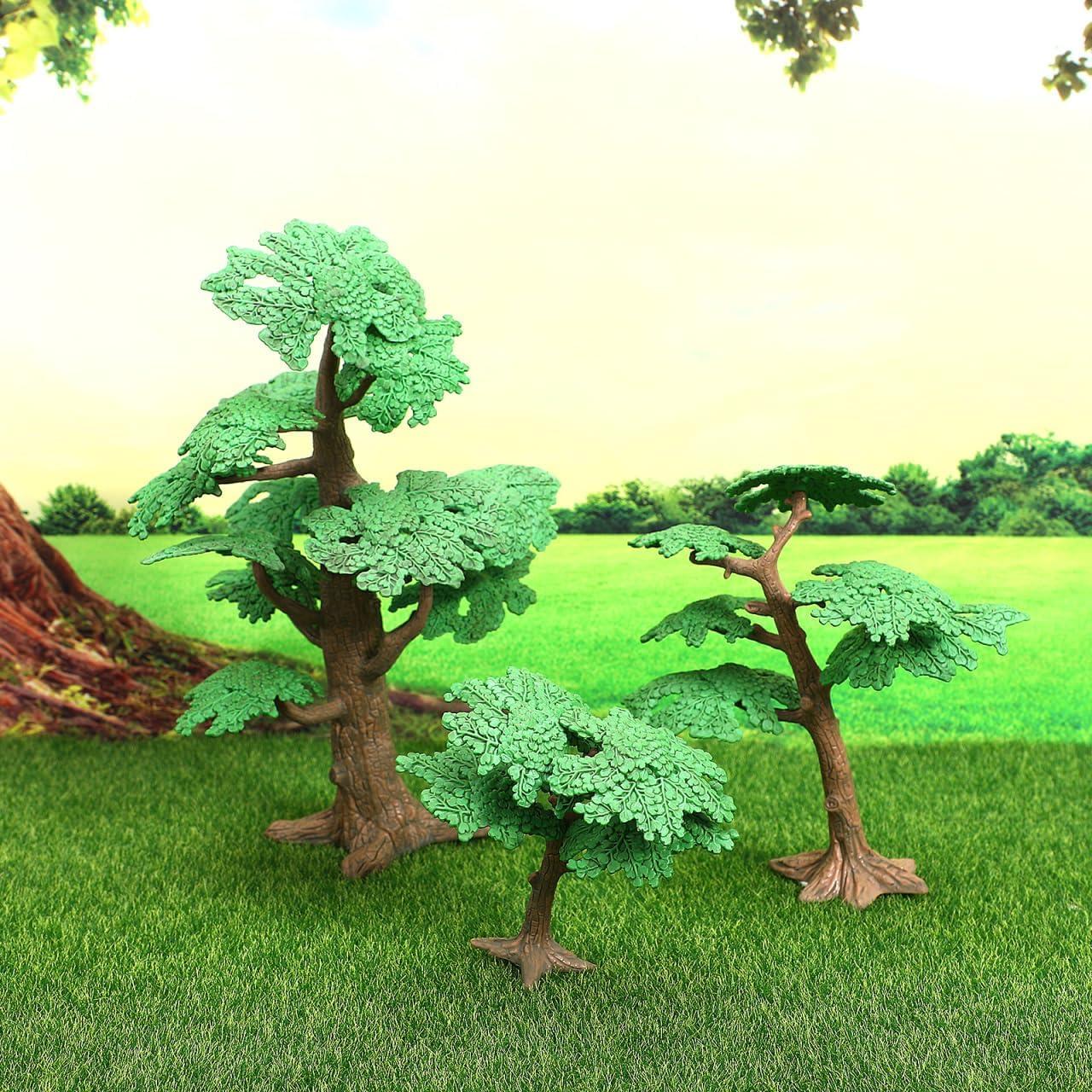 Adornos de Árboles de Ciprés Artificiales NUOBESTY 3 Pcs 24cm