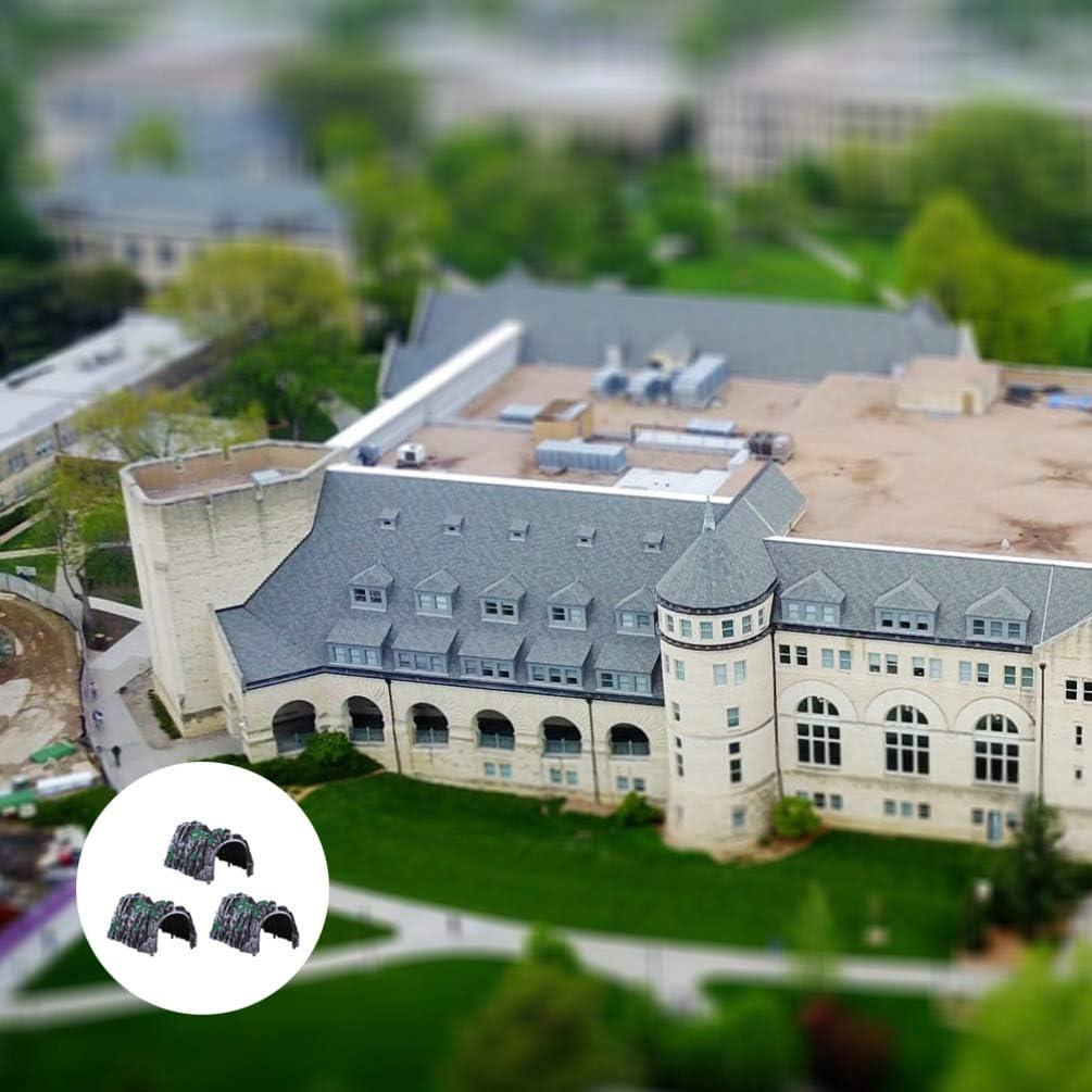 Modelo de Túnel de Roca Toyvian para Ferrocarril Miniatura - 3PCS