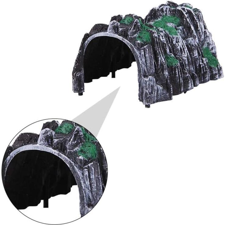 Modelo de Túnel de Roca Toyvian para Ferrocarril Miniatura - 3PCS